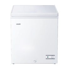 海尔（Haier）出品冰柜家用冷柜节能速冻卧式冷藏柜商用租房冷冻柜小型冰柜 自动减霜丨带脚轮食品框 100L