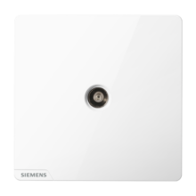西门子（SIEMENS） 墙壁开关插座面板 皓彩系列白色 电视插座