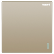 罗格朗（LEGRAND）开关插座面板 仕典米兰金 暗装插座 家用 单开单控开关