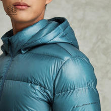 KOLON SPORT 可隆轻量羽绒夹克 男子户外防泼水抗撕裂大鹅绒服 LHDJ3WN175-IN 靛蓝 XL (180)