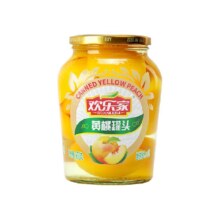 88VIP：欢乐家 黄桃水果罐头 900g*4件