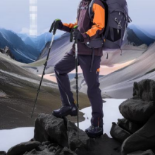 PEAK 匹克 登山杖 碳纤维 超轻 可伸缩外 多功能手杖 1根