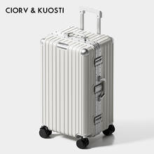 CiorvKuosti 行李箱男女学生加厚大容量铝框拉杆密码箱旅行皮箱子