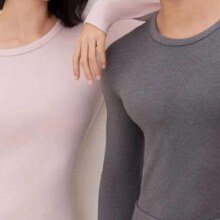 有棵树 轻暖微磨毛 男女士保暖内衣套装