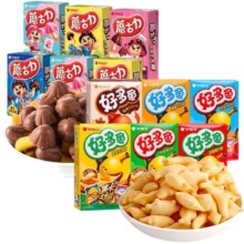 好丽友 蘑古力 10盒 好多鱼/果滋果心 多款任意搭配10件