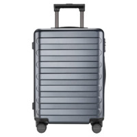 NINETYGO 90分 实付154.9七道杠系列 PC拉杆箱 钛金灰 20英寸