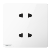西门子（SIEMENS） 墙壁开关插座面板 皓彩系列白色 四孔插座