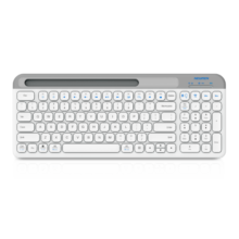 新贵（Newmen）无线蓝牙双模键盘K10 笔记本无线键盘MacBook 安静轻薄 手机平板iPad通用 白色