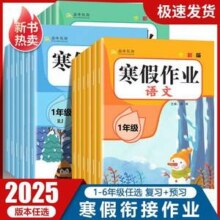 巅峰假期 2025新版寒假作业 语数英 1-6年级可选