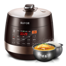 苏泊尔（SUPOR）全自动智能预约电压力锅 6L大容量 触控家用双球釜内胆60YC8001Q电饭煲高压锅4-8人