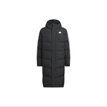 百亿补贴：adidas 阿迪达斯 LONG DOWN 条纹防水长款保暖运动羽绒服JM9122