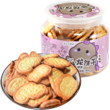 阪上野村 恐龙造型动物饼干牛奶味180g/罐