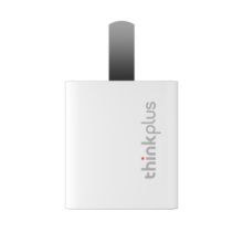 ThinkPlus联想苹果氮化镓充电器iphone16快充电头套装PD30/20W适用苹果16ProMax/15/14/13手机数据线1米 白
