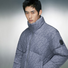 GXG 潮流暗纹压印面包羽绒服 GED1D2532144
