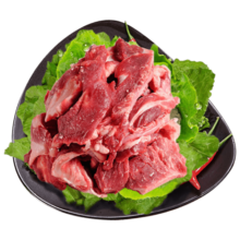 恒都 国产原切筋头巴脑 2斤/袋 冷冻 谷饲牛肉