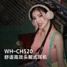 索尼（SONY）WH-CH520 舒适高效无线头戴式蓝牙耳机 舒适佩戴 音乐耳机 蓝色