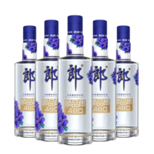 郎酒顺品郎蓝顺480 45度浓酱兼香型白酒过节送礼 45度 480mL 6瓶 -顺品郎 蓝顺