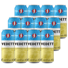 白熊（VEDETT）精酿啤酒  小麦白啤酒 比利时风味啤酒整箱 500mL 12罐