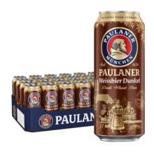 保拉纳PAULANER 柏龙 小麦浓色（黑）啤酒 500ml*24听 德国进口