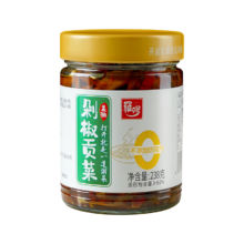 羅嗲 0添加防腐剂 茶油剁椒贡菜 238g*1瓶