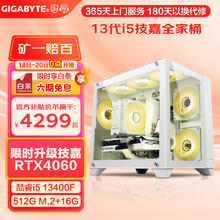 限移动端、京东百亿补贴：技嘉 酷睿i5 13400F台式组装电脑主机RTX404