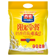 西麦阳光早餐奶香燕麦片700g 冲饮谷物代餐粉营养膳食纤维独立包装