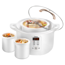 美的（Midea）电炖锅煮锅热水快炖 炖汤盅电炖盅煲汤辅食锅燕窝炖盅1.6L隔水炖一体多功能锅年货节礼品DZ16E102