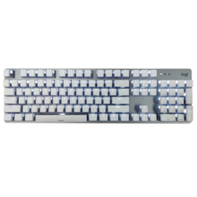 罗技（Logitech） K845 有线机械办公键盘 游戏电竞 朋克复古键盘外设电脑笔记本节日礼物 diy个性键帽 K845（茶轴）+白巧克力键帽
