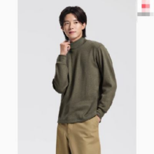nuiqlo 优衣库 男女装 柔软针织摇粒绒高领套头衫 469949