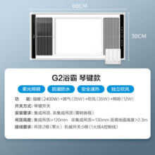 美的（Midea）浴霸暖风照明排气一体集成300x600风暖卫生间暖风机换气浴霸灯G2