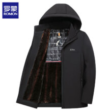 罗蒙 男士加绒加厚棉服