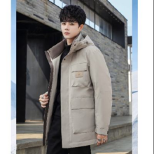 16日20点开始：YAYA 鸭鸭  鹅绒羽绒服男 中长款外套