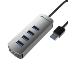 尤达大师 USB3.0分线器扩展坞转换器4口HUB集线器拓展坞转接头延长线一拖四苹果笔记本转接器 4口USB3.0分线器【USB款】