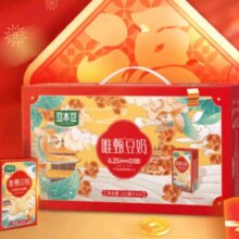 再降价、PLUS会员：豆本豆 唯甄豆奶250ml*24盒/箱*2件