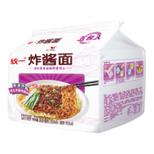 Plus会员：统一方便面 老北京炸酱面 五连包袋面干拌面100g*5包+凑单