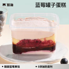 熊治 多口味小罐子蛋糕水果夹心盒子甜品蛋糕180g 蓝莓罐子蛋糕180g