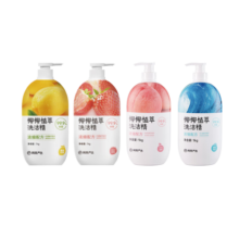 网易严选 椰椰植萃洗洁精 可洗果蔬厨房洗碗清洁剂 99%除菌强力去油不伤手 【组合装】柠檬味+草莓味 1kg 2瓶