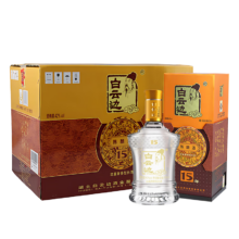PLUS会员:白云边十五年陈酿 浓酱兼香型 湖北白酒 42度 500ml*6瓶 整箱装