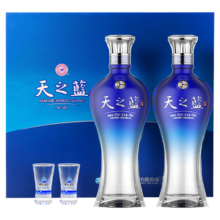再降价、6日20点：洋河  天之蓝52度白酒480ml×2瓶