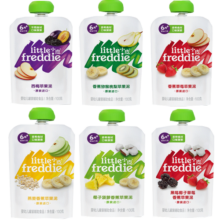 小皮（Little Freddie）缤纷营养水果苹果泥组合装婴幼儿果蔬泥欧洲原装进口富含维C 缤纷水果泥套餐 组合装 100g 8袋