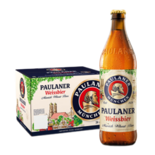 Paulaner/保拉纳/柏龙  德国原装进口啤酒 白啤 500ml*20瓶整箱 年货送礼 500mL 20瓶