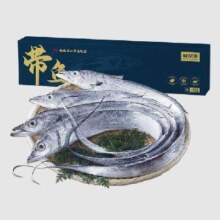 PLUS会员：鲜京采 精选舟山带鱼整条1.5kg 180g-210g/条