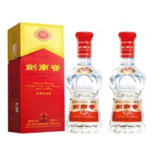 Plus会员：剑南春 水晶剑 52度 500ml *2瓶 浓香型白酒