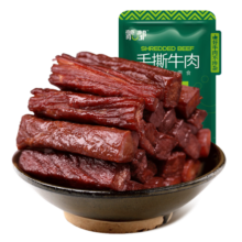 蒙都 手撕牛肉干 原味250g 约五成风干 袋装 休闲零食 肉干肉脯