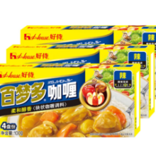 House 好侍 百梦多咖喱 辣味 100g*3盒