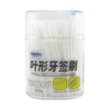 奈森克林 叶形牙签刷罐装 300支