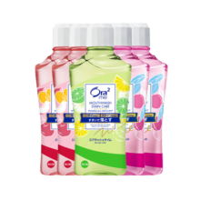皓乐齿（Ora2）漱口水(青柠*3+樱花*2)460ml*5瓶 清新口气去渍护龈 无酒精便携