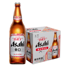 京东百亿补贴:朝日Asahi朝日超爽生啤酒 630ml*12瓶 10.9度整箱瓶装