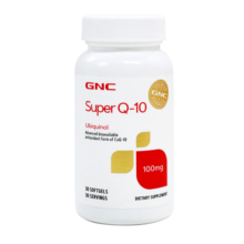 GNC健安喜还原型辅酶q10胶囊心脑血管辅酶备孕老人保健品100mg30粒