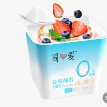 简爱 轻食酸奶0%蔗糖400g*罐